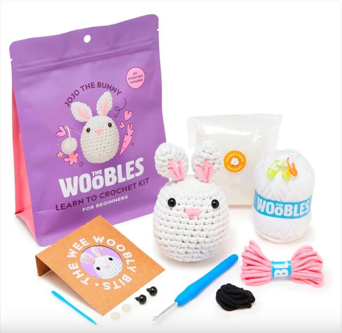 Beginner Crochet Kit – Complete DIY Crochet Starter Set with Yarn & Tools