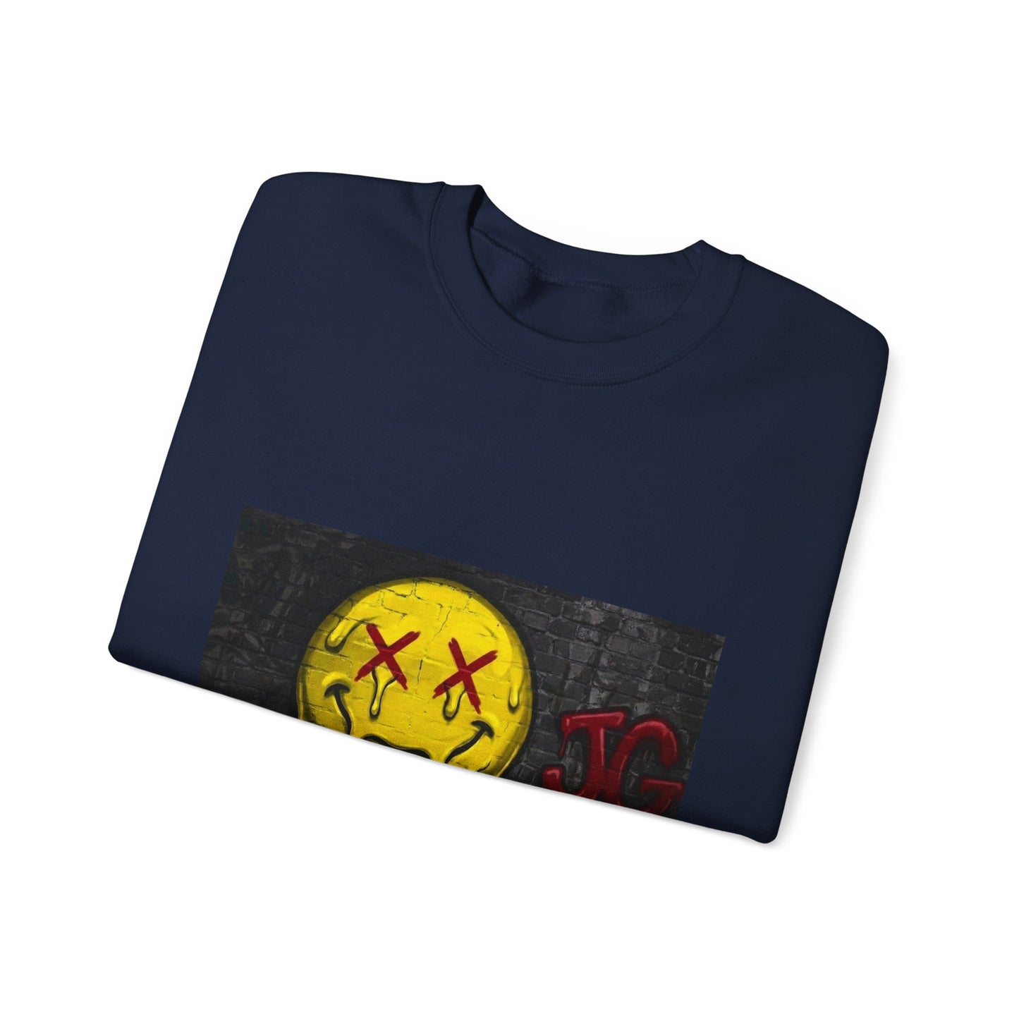 Melting Smiley Crewneck Sweatshirt