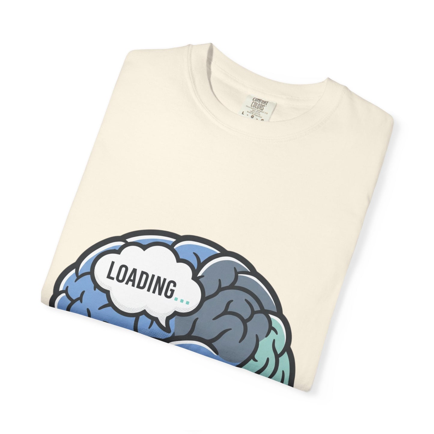 Loading Brain Graphic Tee — “Activate with a Cup of Coffee” Novelty T-Shirt