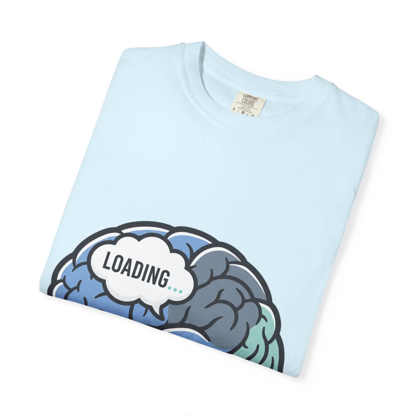 Loading Brain Graphic Tee — “Activate with a Cup of Coffee” Novelty T-Shirt