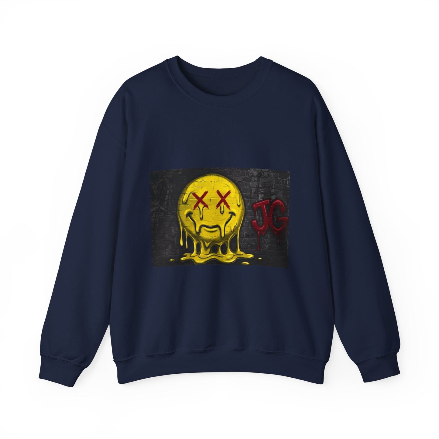 Melting Smiley Crewneck Sweatshirt