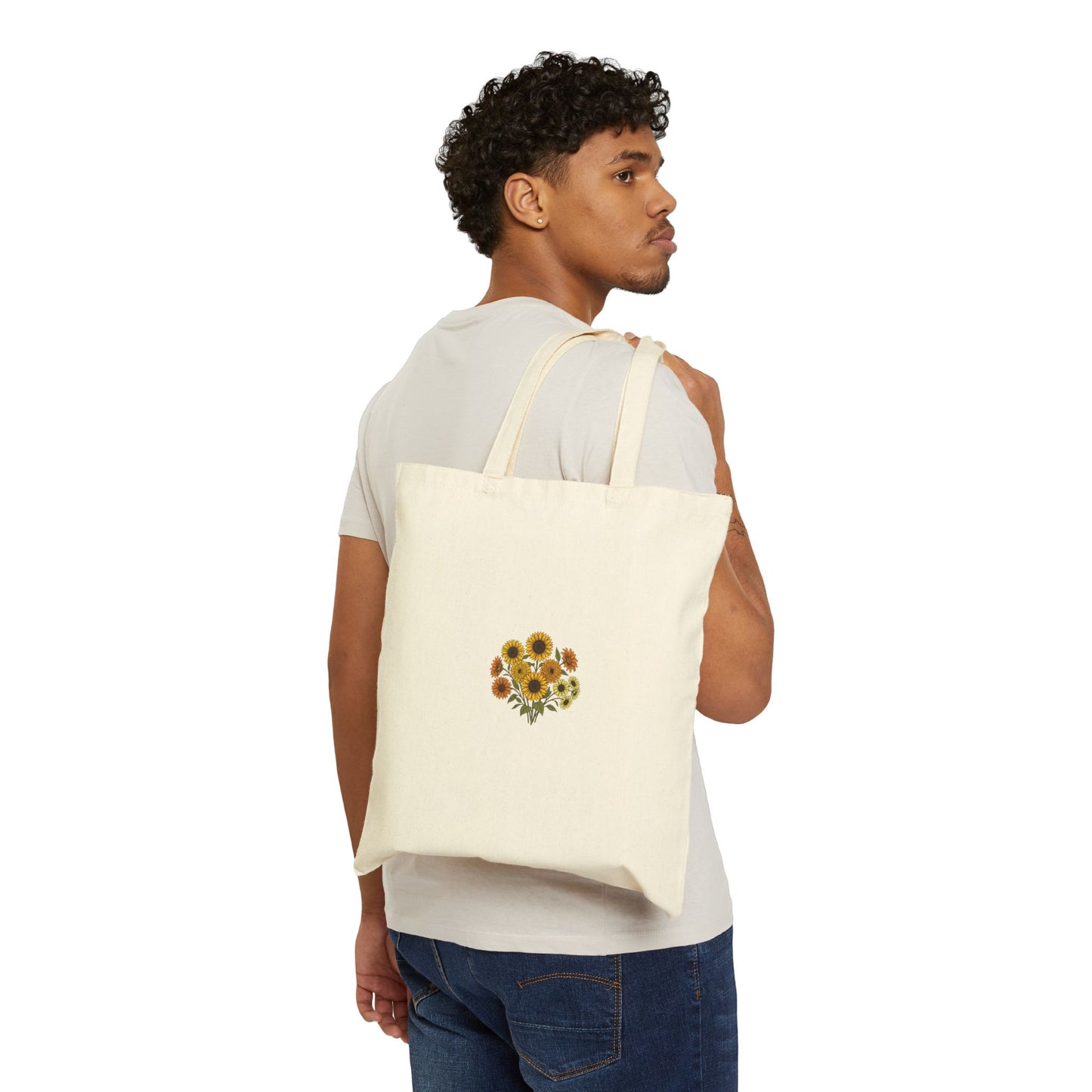 Sunflower Bouquet Canvas Tote
