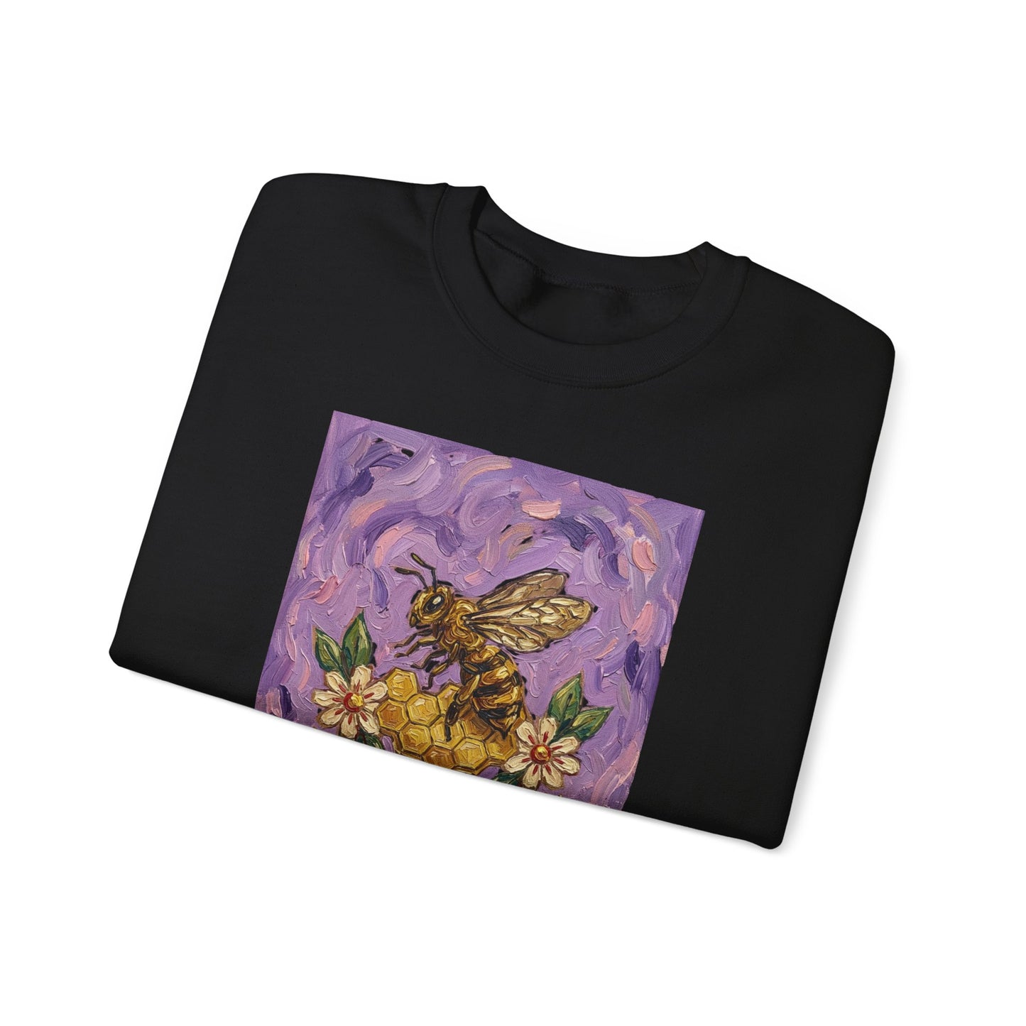 Sweet Like Honey Bee Sweatshirt | Traditional Tattoo Floral Banner