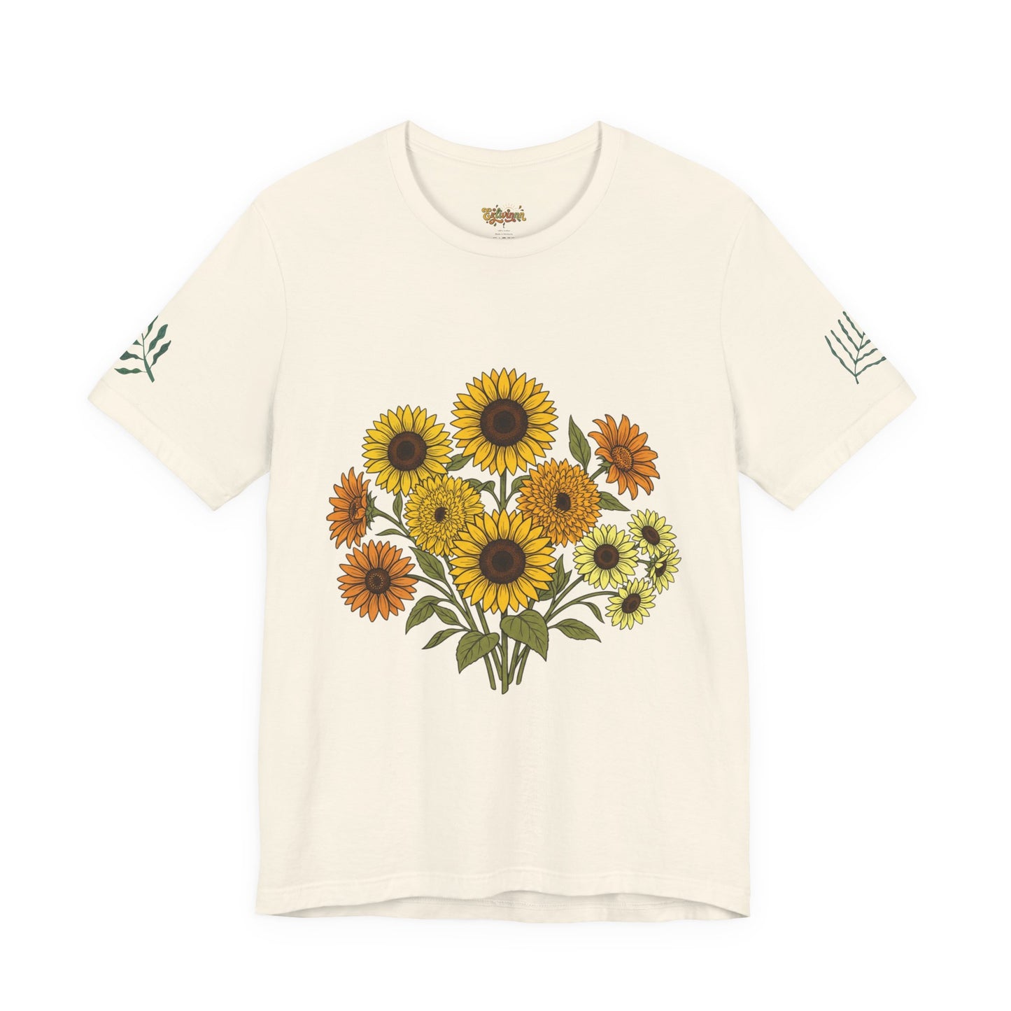 Sunflower Bouquet Tee — Small Vintage Floral Graphic T-Shirt