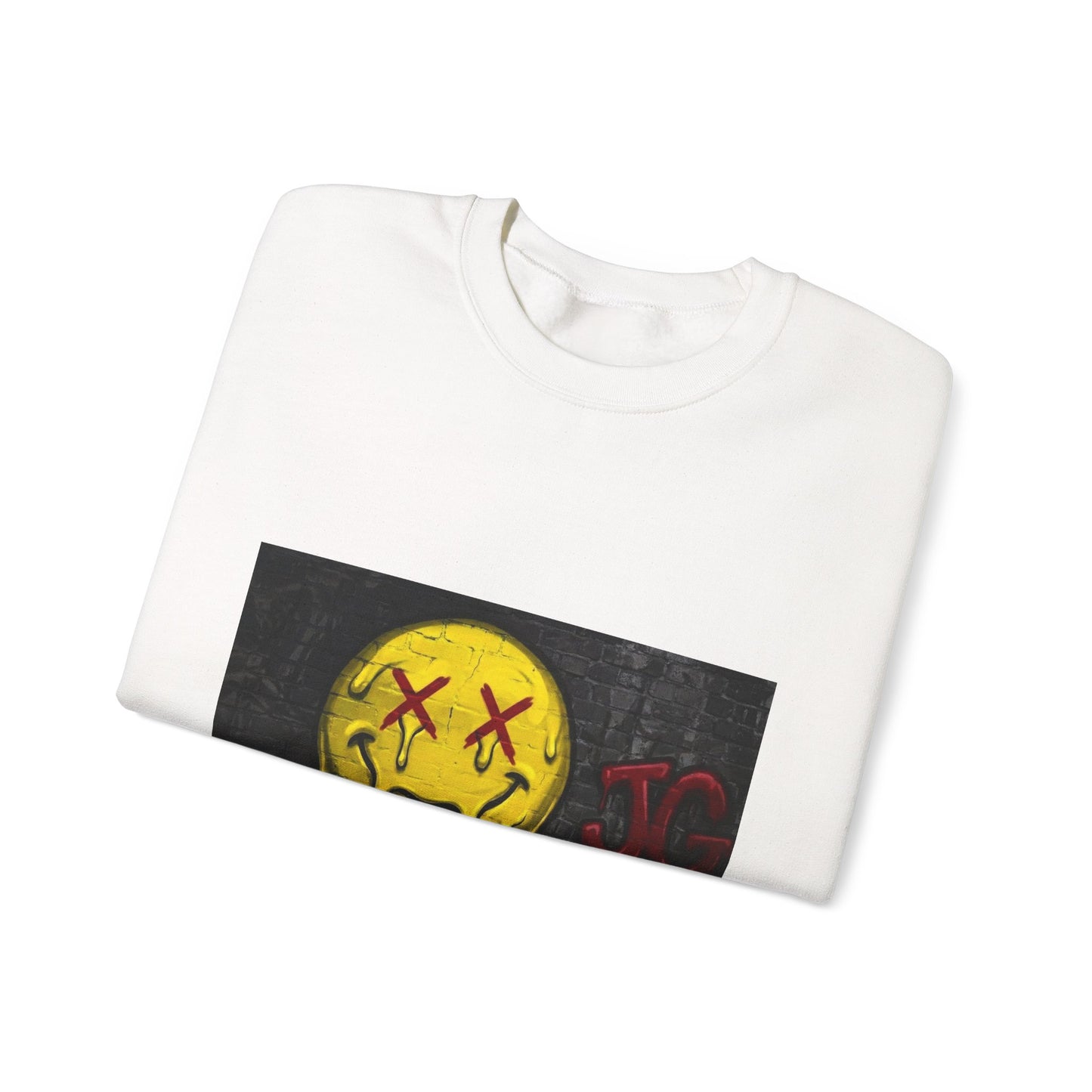 Melting Smiley Crewneck Sweatshirt