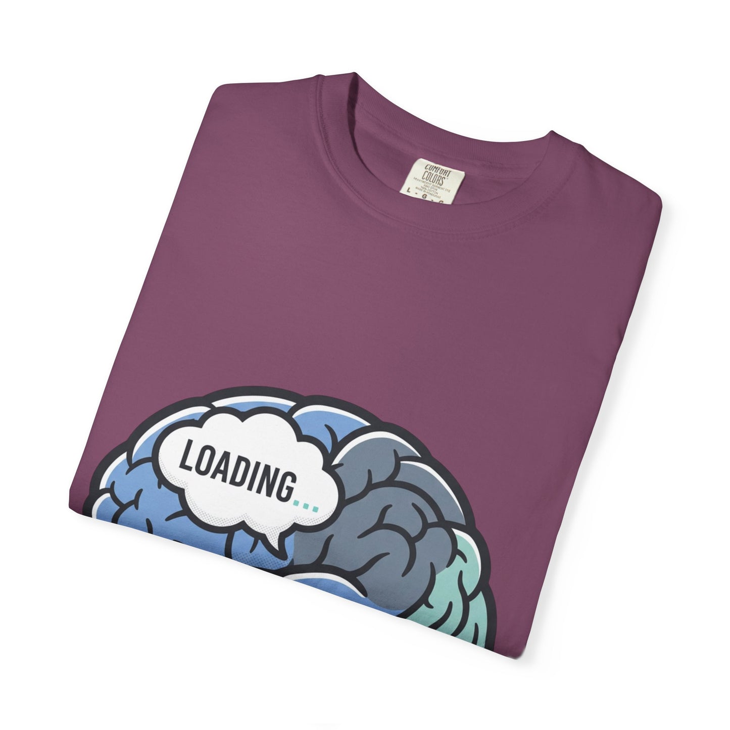 Loading Brain Graphic Tee — “Activate with a Cup of Coffee” Novelty T-Shirt