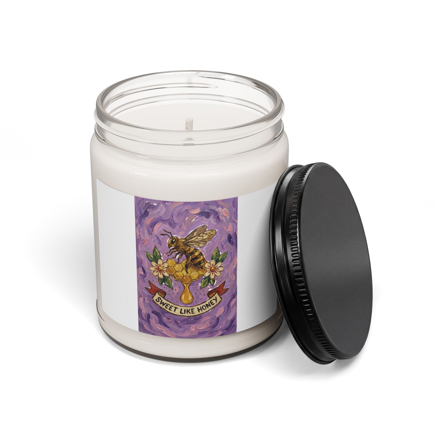 Sweet Like Honey Candle, Traditional Tattoo Floral Bee Soy Candle | Vintage Flash