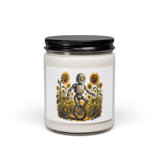 Sunflower Bouquet Scented Soy Candle — 9oz Floral Aromatherapy Jar