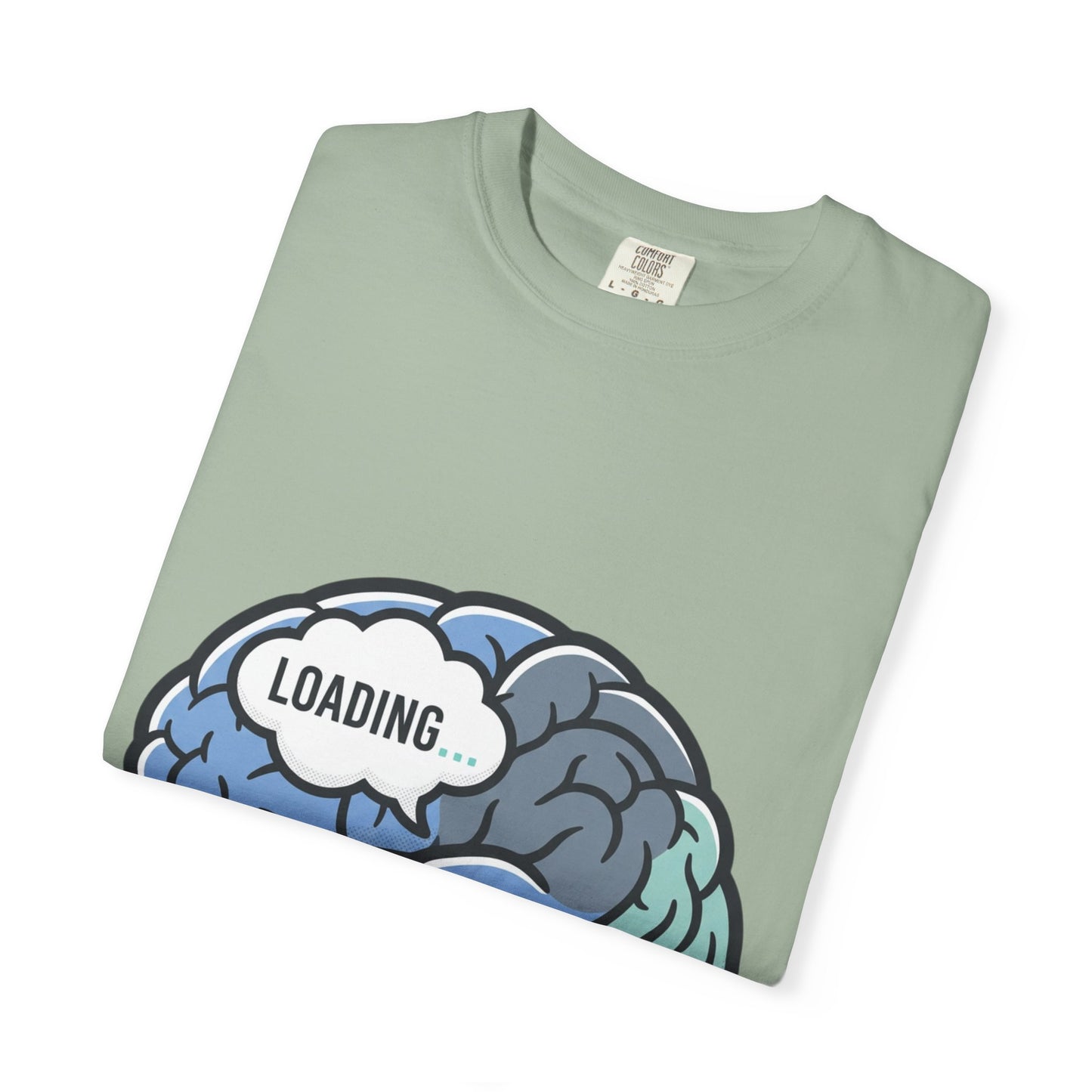 Loading Brain Graphic Tee — “Activate with a Cup of Coffee” Novelty T-Shirt