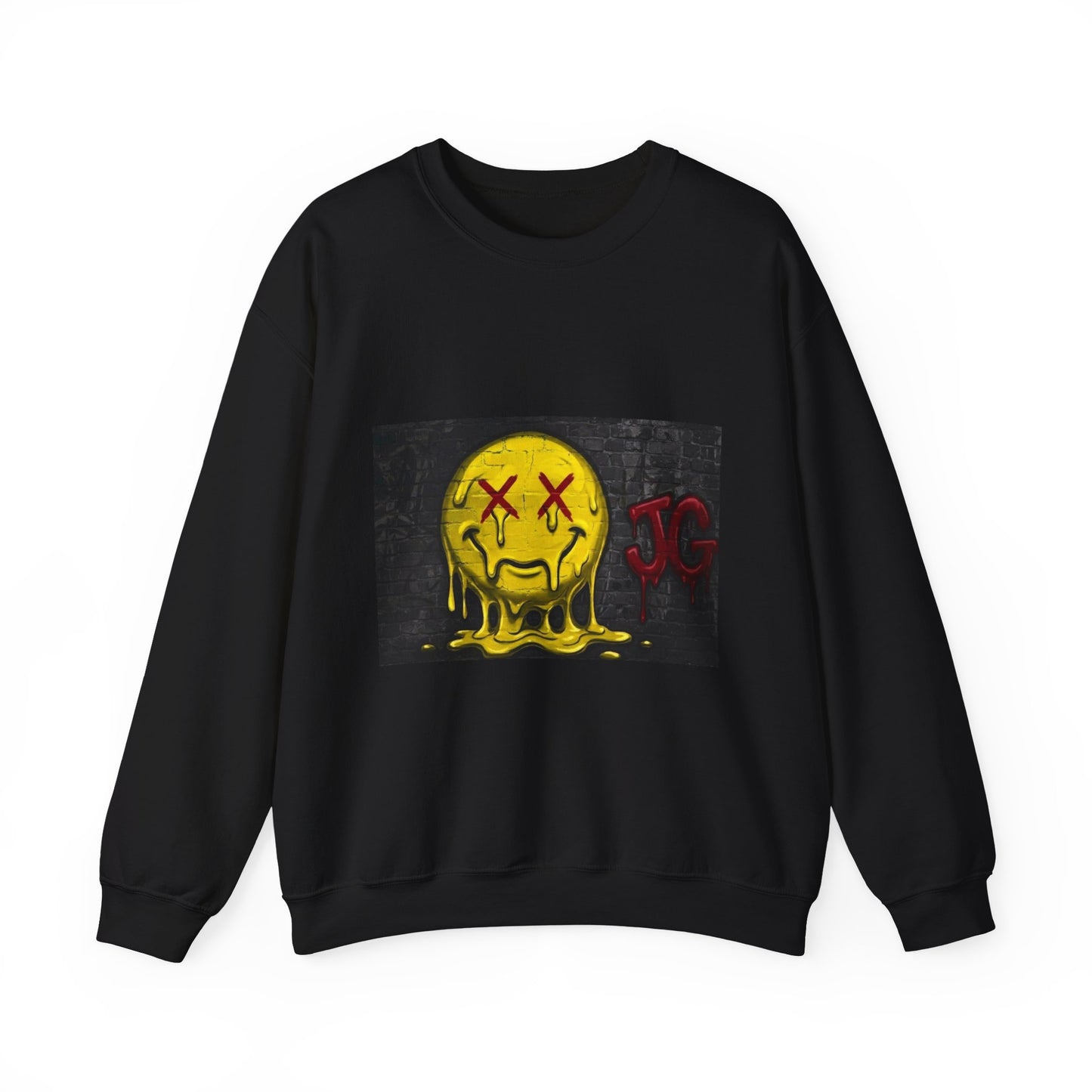 Melting Smiley Crewneck Sweatshirt