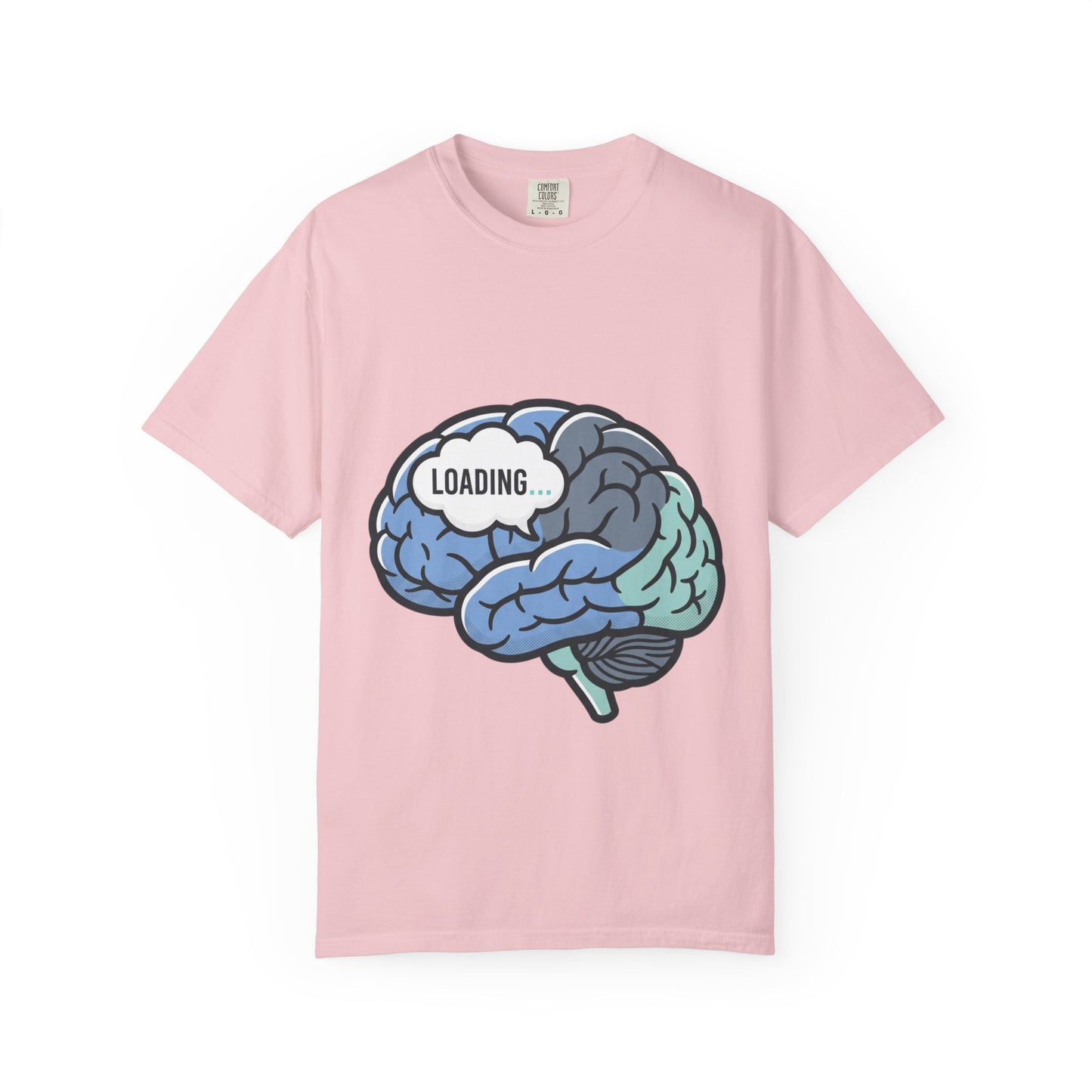 Loading Brain Graphic Tee — “Activate with a Cup of Coffee” Novelty T-Shirt