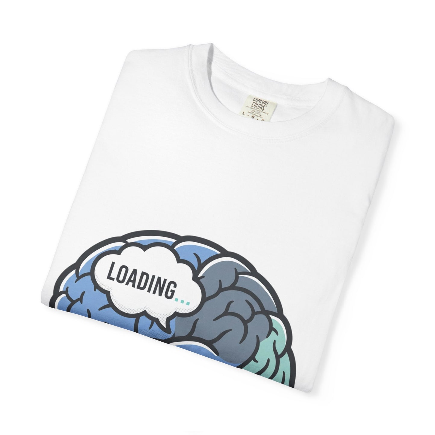 Loading Brain Graphic Tee — “Activate with a Cup of Coffee” Novelty T-Shirt