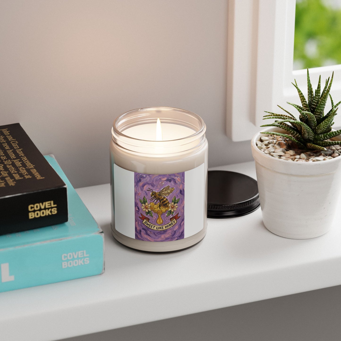 Sweet Like Honey Candle, Traditional Tattoo Floral Bee Soy Candle | Vintage Flash