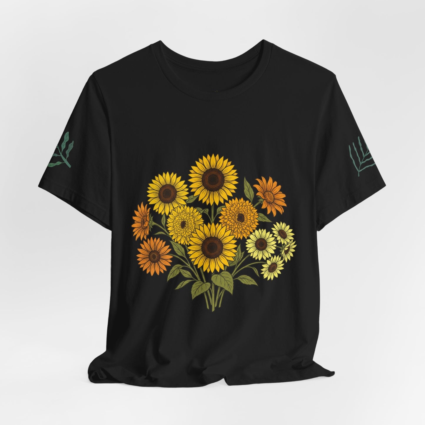Sunflower Bouquet Tee — Small Vintage Floral Graphic T-Shirt