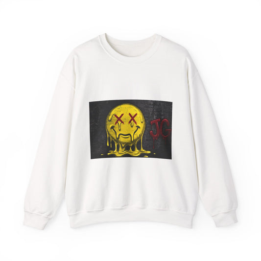 Melting Smiley Crewneck Sweatshirt