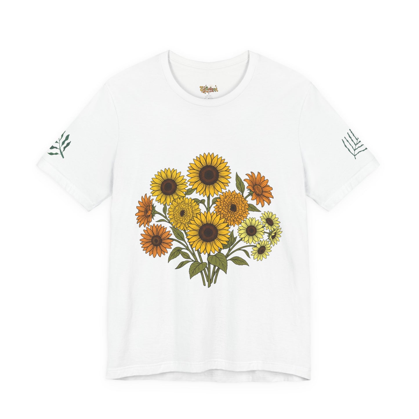 Sunflower Bouquet Tee — Small Vintage Floral Graphic T-Shirt