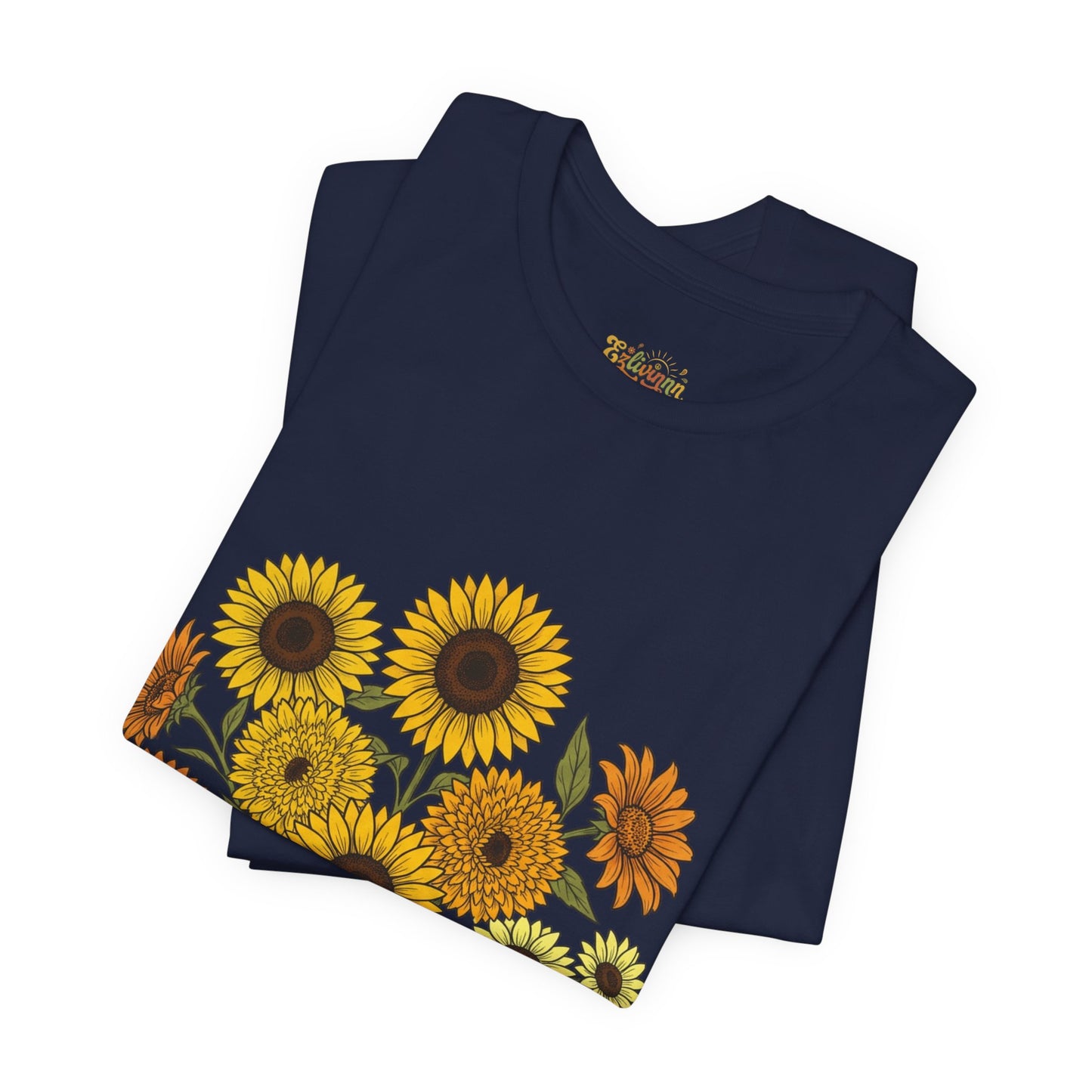 Sunflower Bouquet Tee — Small Vintage Floral Graphic T-Shirt