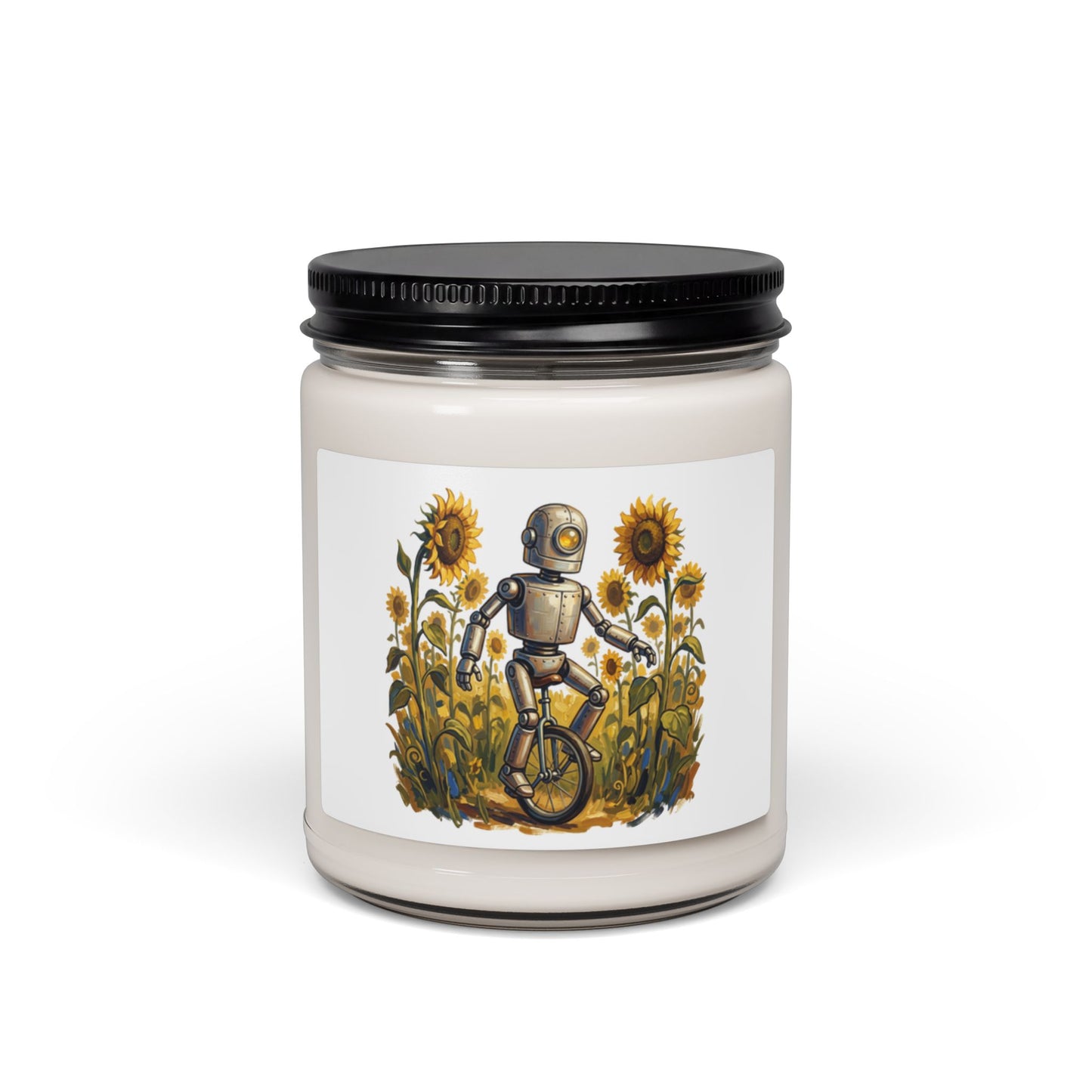 Sunflower Bouquet Scented Soy Candle — 9oz Floral Aromatherapy Jar