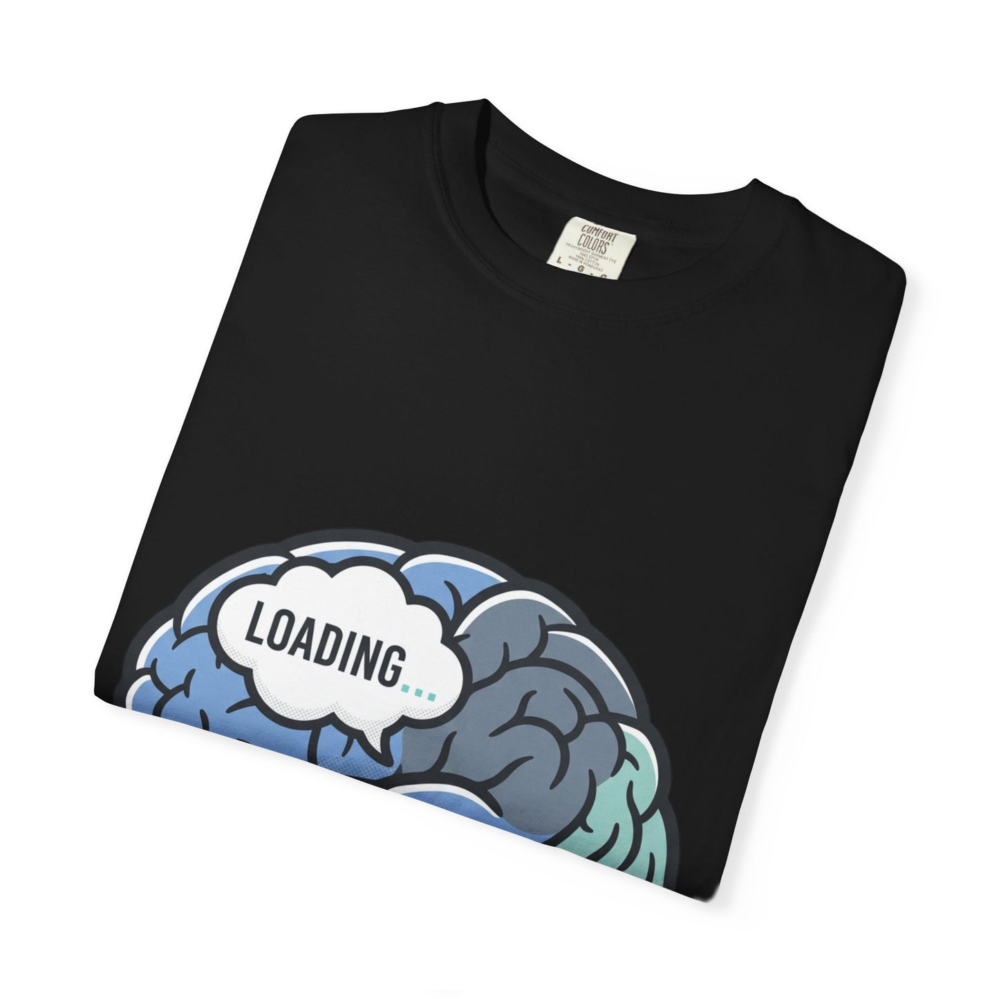 Loading Brain Graphic Tee — “Activate with a Cup of Coffee” Novelty T-Shirt