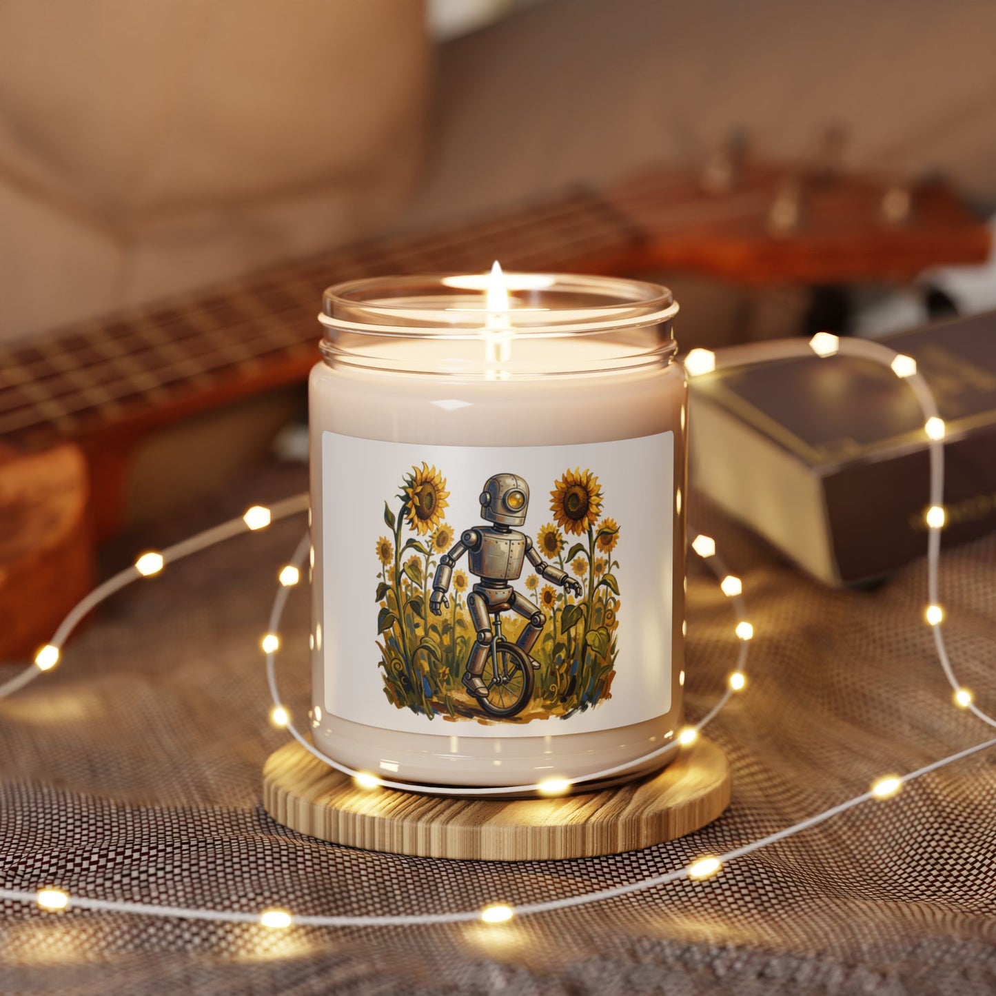Sunflower Bouquet Scented Soy Candle — 9oz Floral Aromatherapy Jar