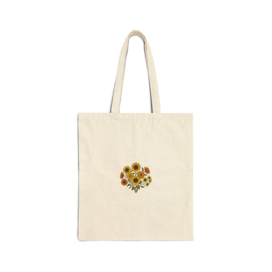Sunflower Bouquet Canvas Tote
