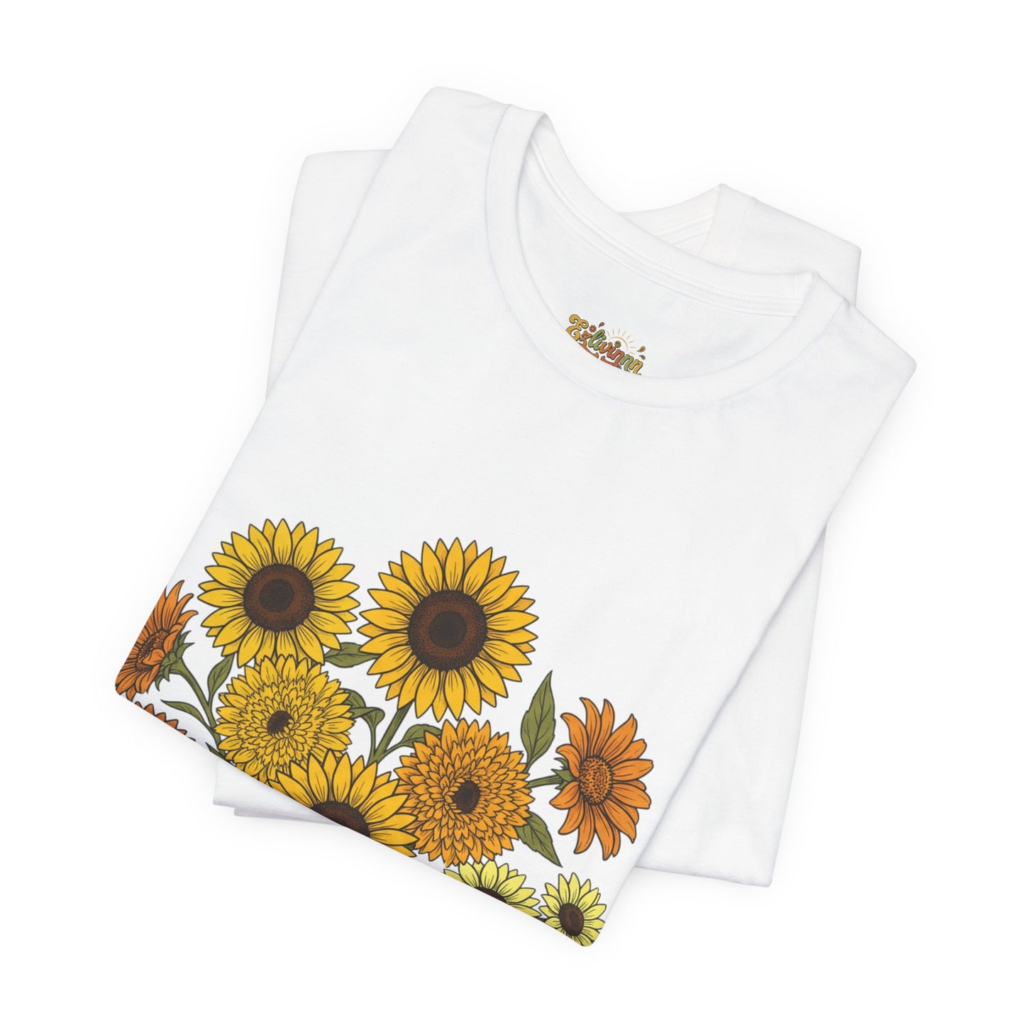 Sunflower Bouquet Tee — Small Vintage Floral Graphic T-Shirt
