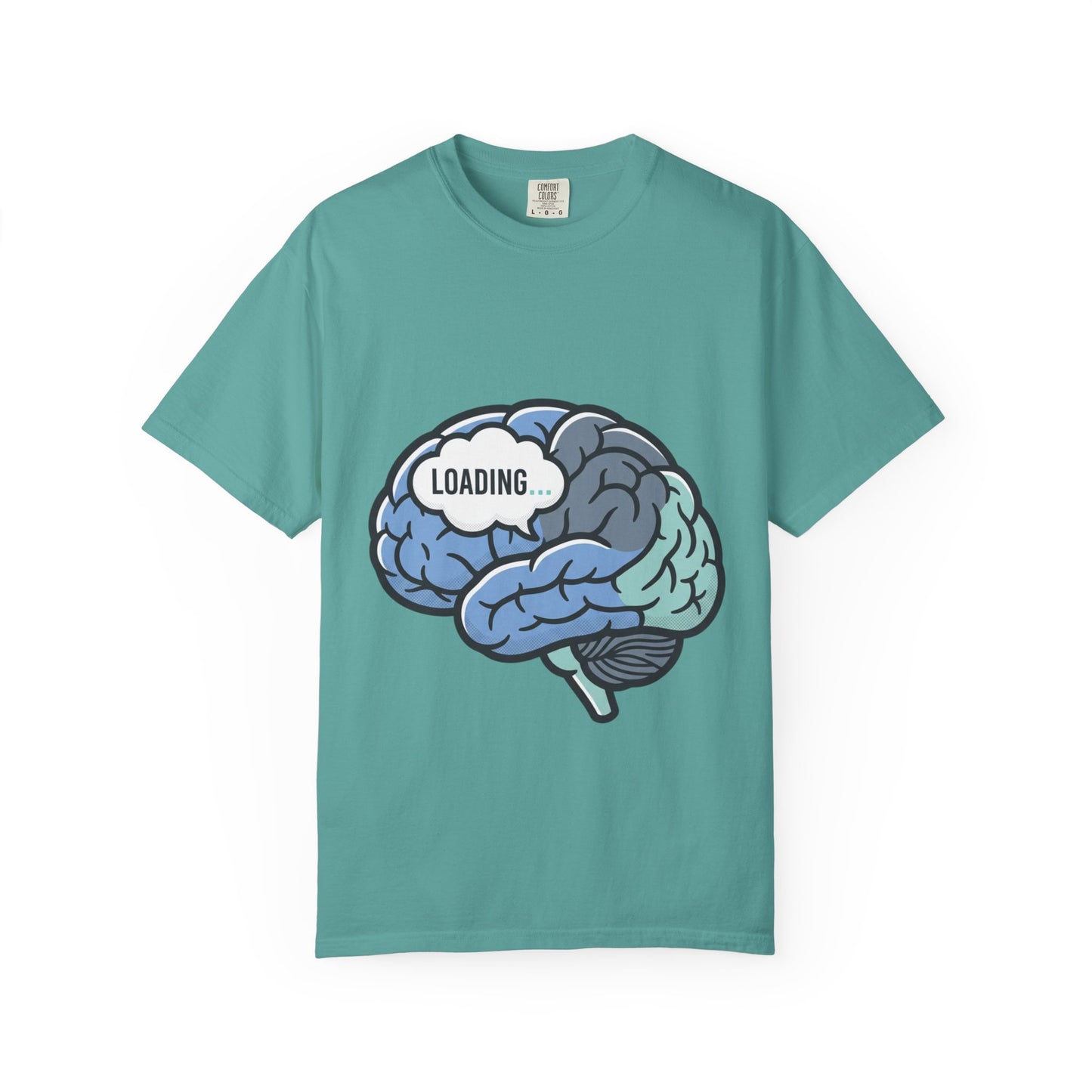 Loading Brain Graphic Tee — “Activate with a Cup of Coffee” Novelty T-Shirt