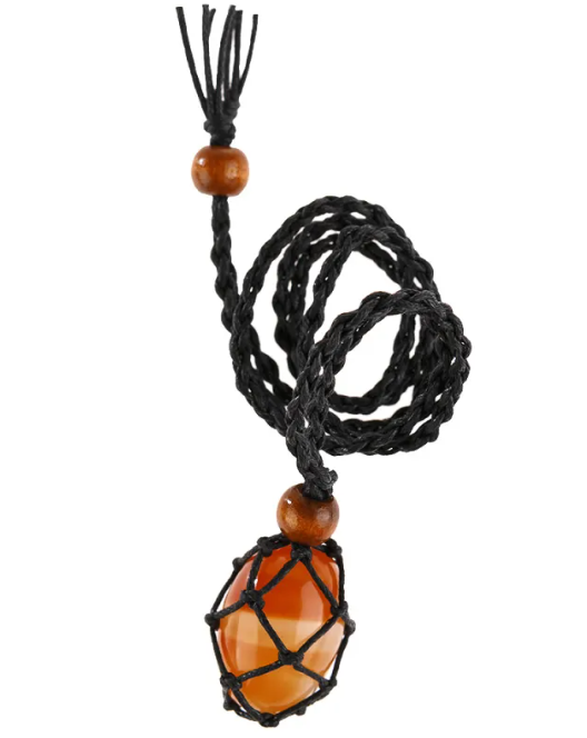 Macrame Labradorite Necklace