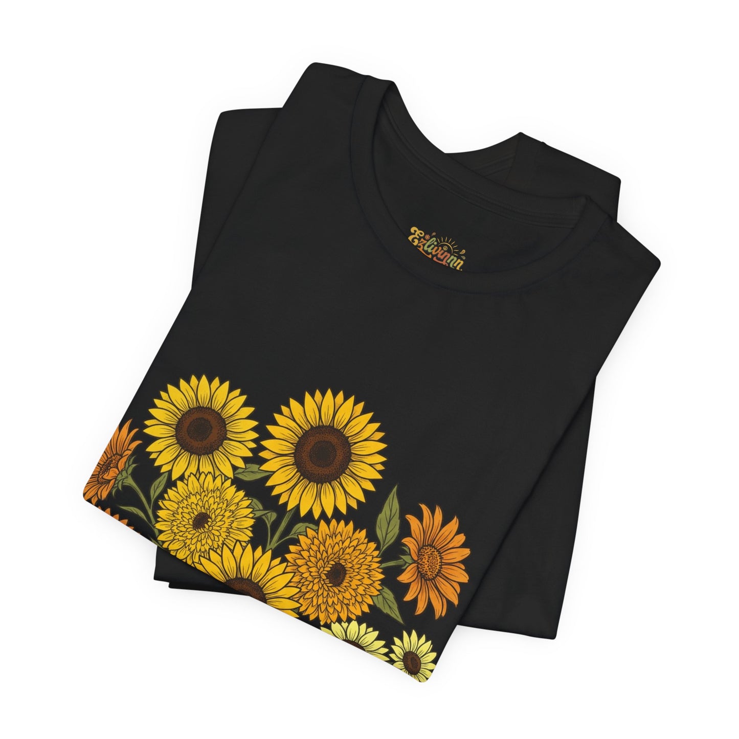 Sunflower Bouquet Tee — Small Vintage Floral Graphic T-Shirt
