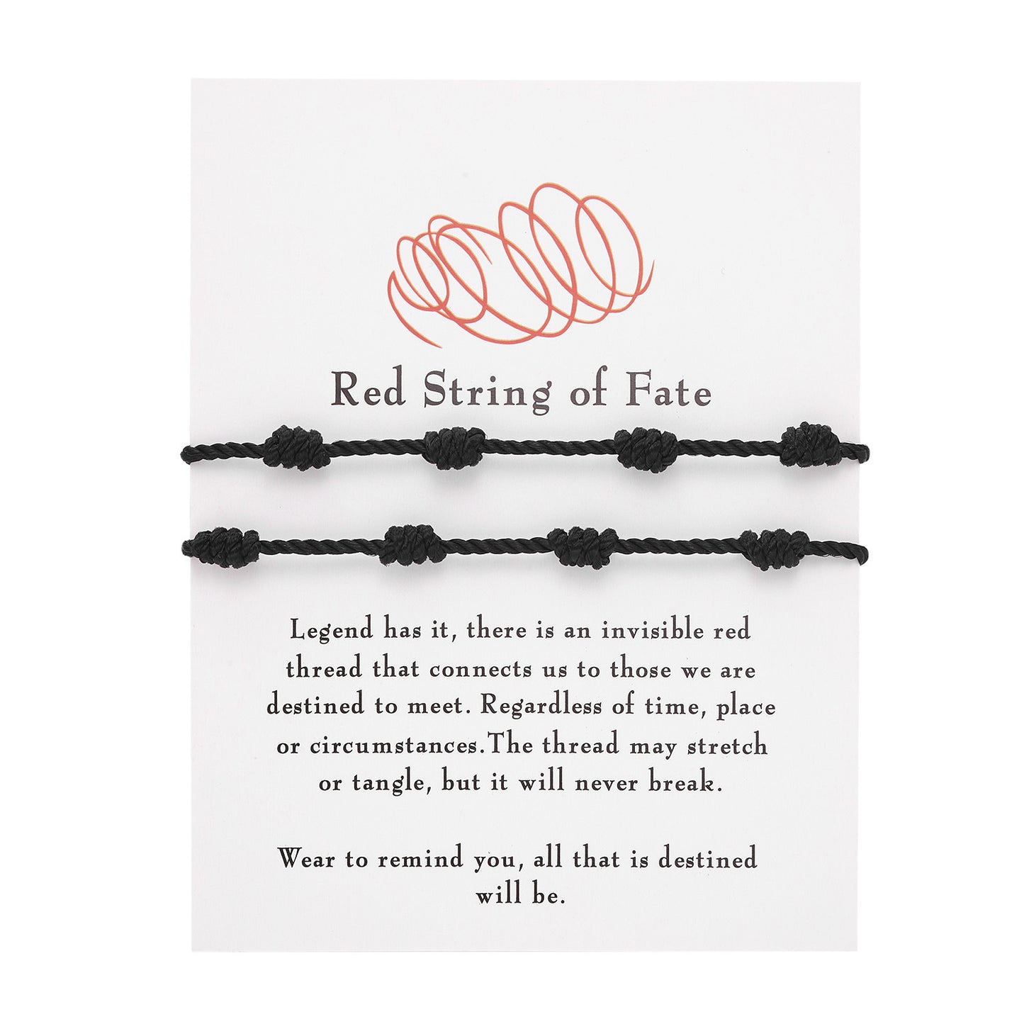 7 Knots Red Rope Woven Bracelet - Length Design
