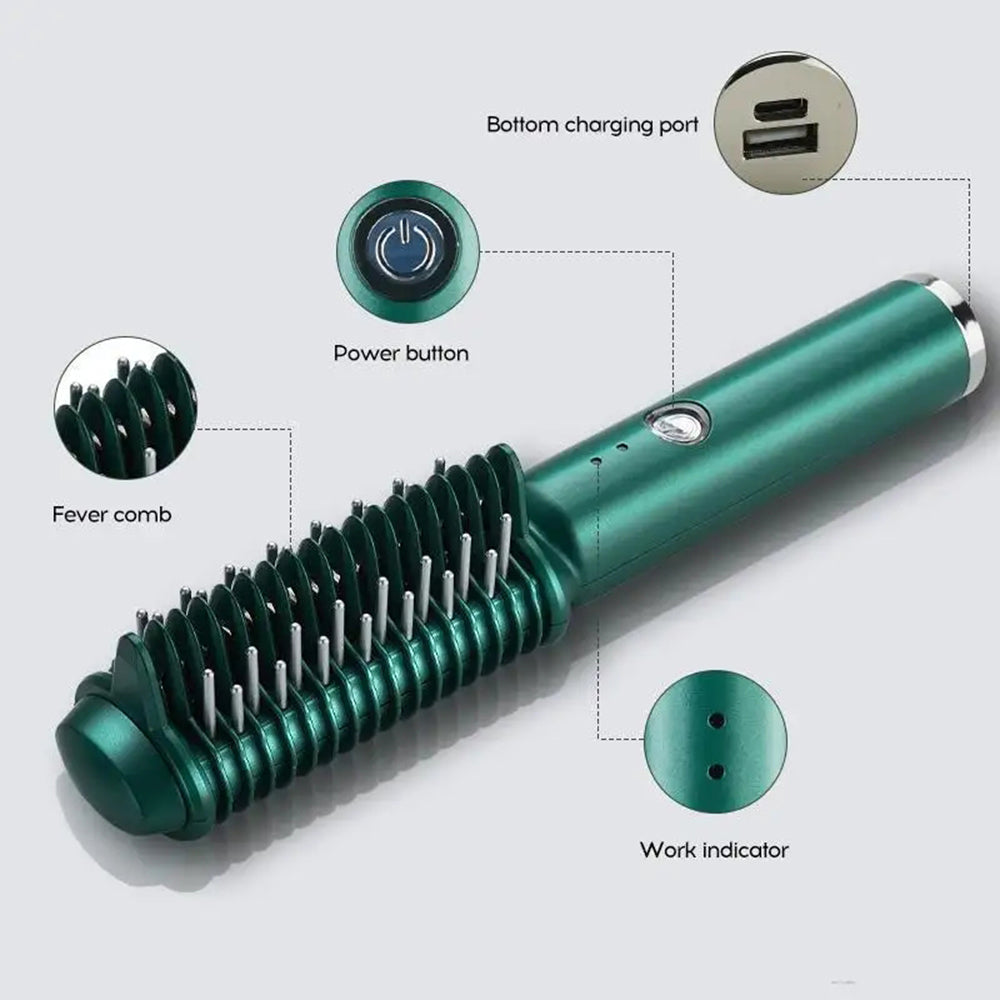 2-in-1 Hair Style Wand for Curls & Straight Looks
