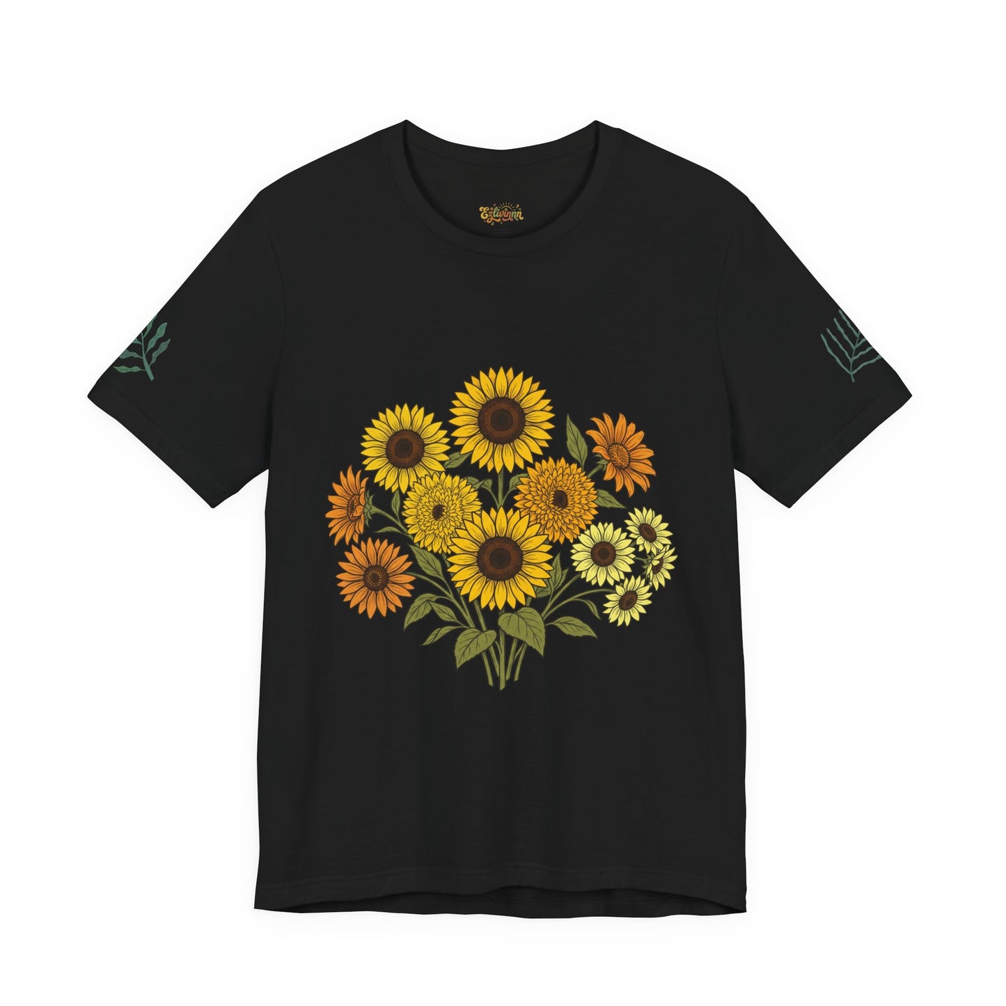 Sunflower Bouquet Tee — Small Vintage Floral Graphic T-Shirt