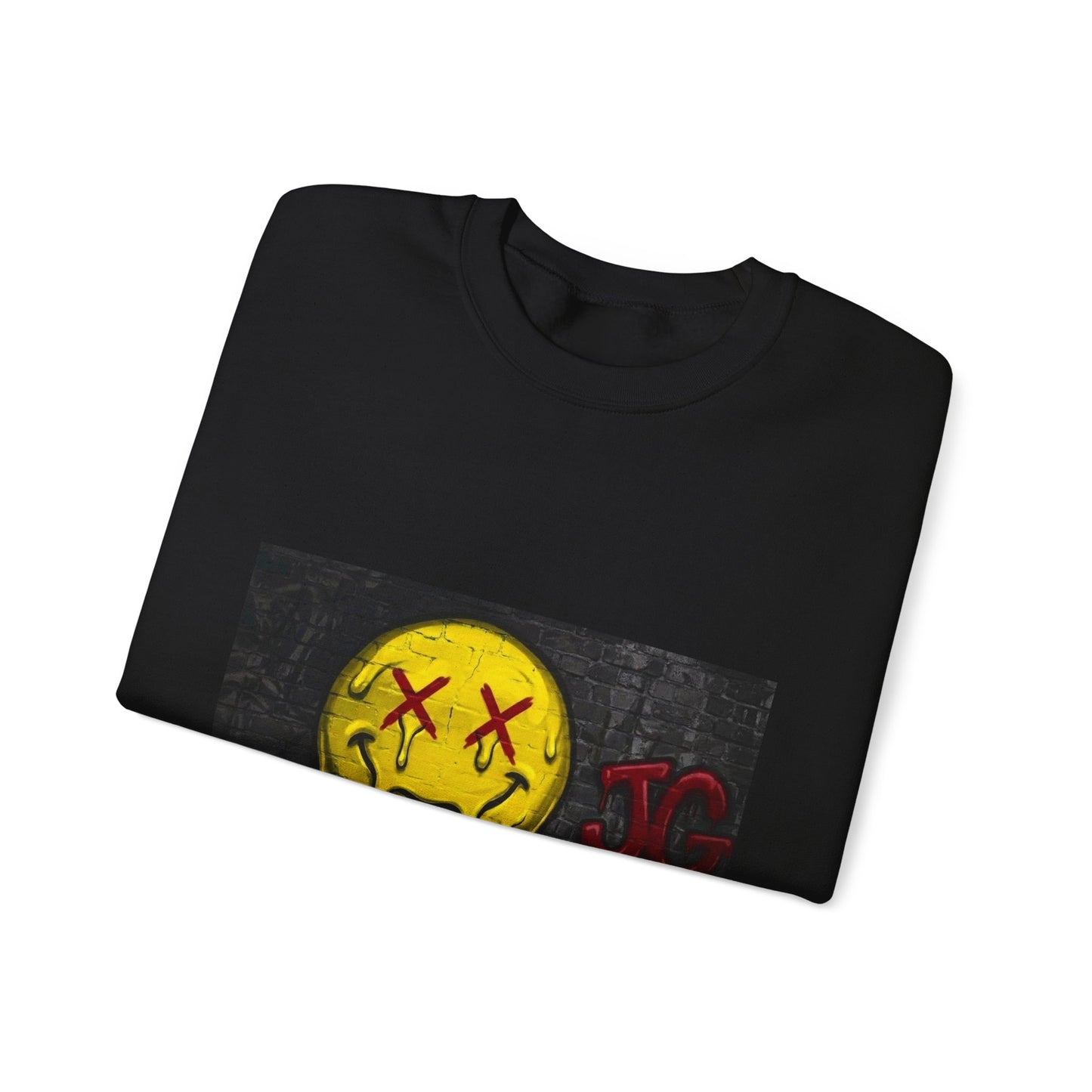 Melting Smiley Crewneck Sweatshirt