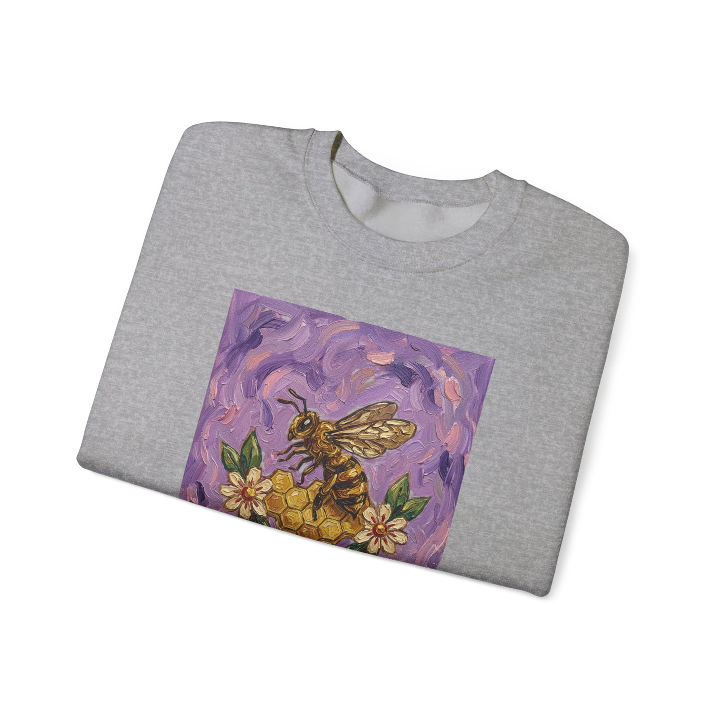 Sweet Like Honey Bee Sweatshirt | Traditional Tattoo Floral Banner