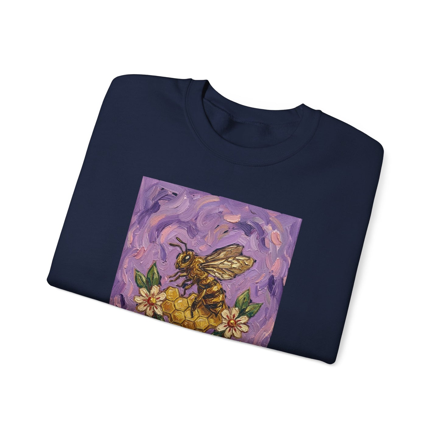 Sweet Like Honey Bee Sweatshirt | Traditional Tattoo Floral Banner