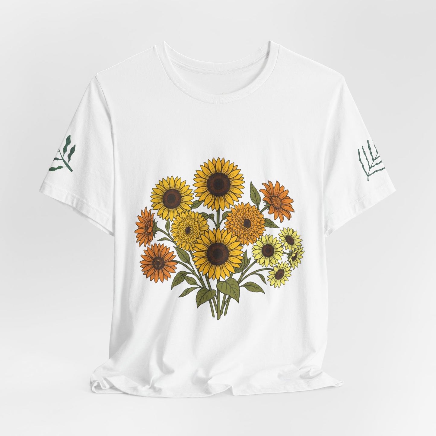 Sunflower Bouquet Tee — Small Vintage Floral Graphic T-Shirt