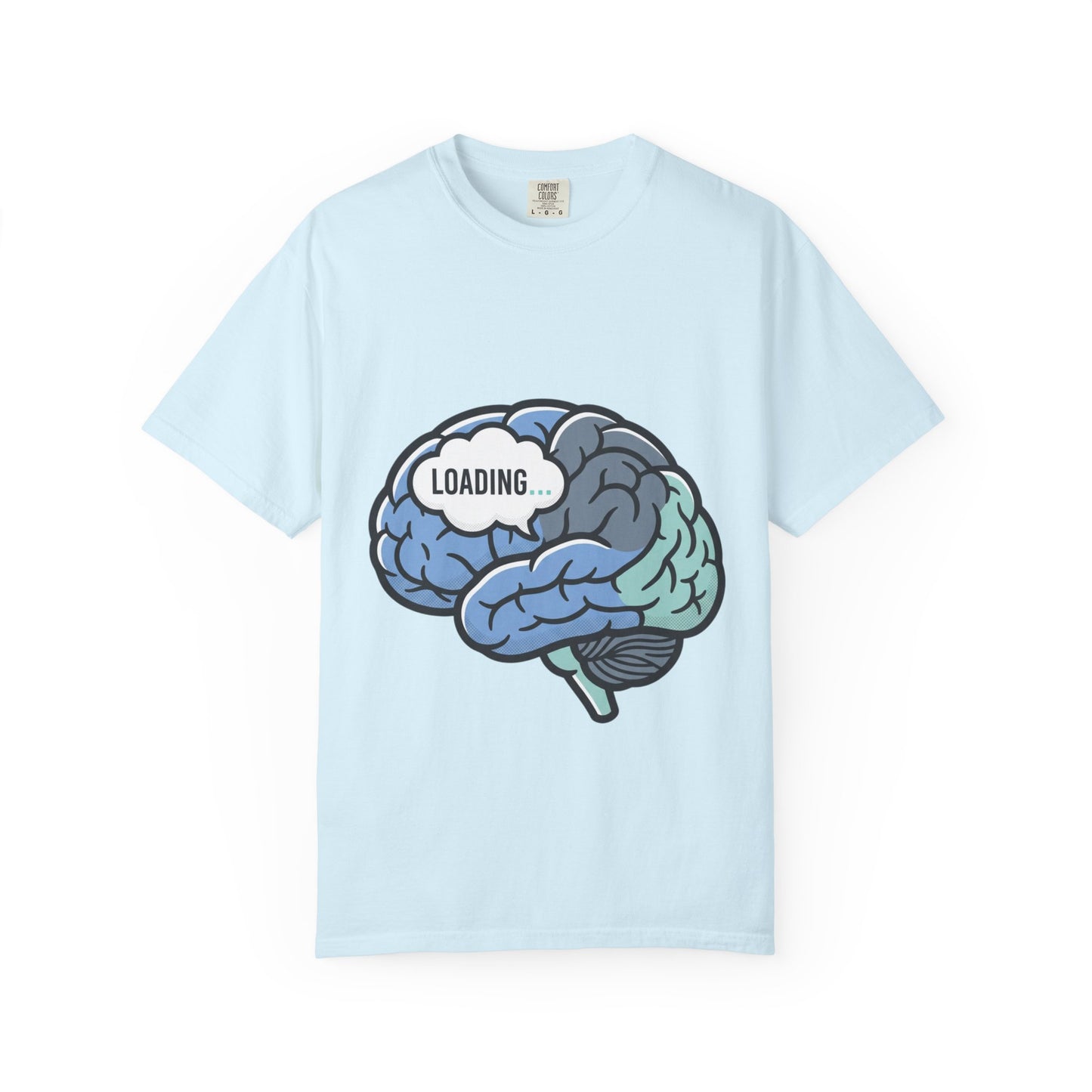 Loading Brain Graphic Tee — “Activate with a Cup of Coffee” Novelty T-Shirt