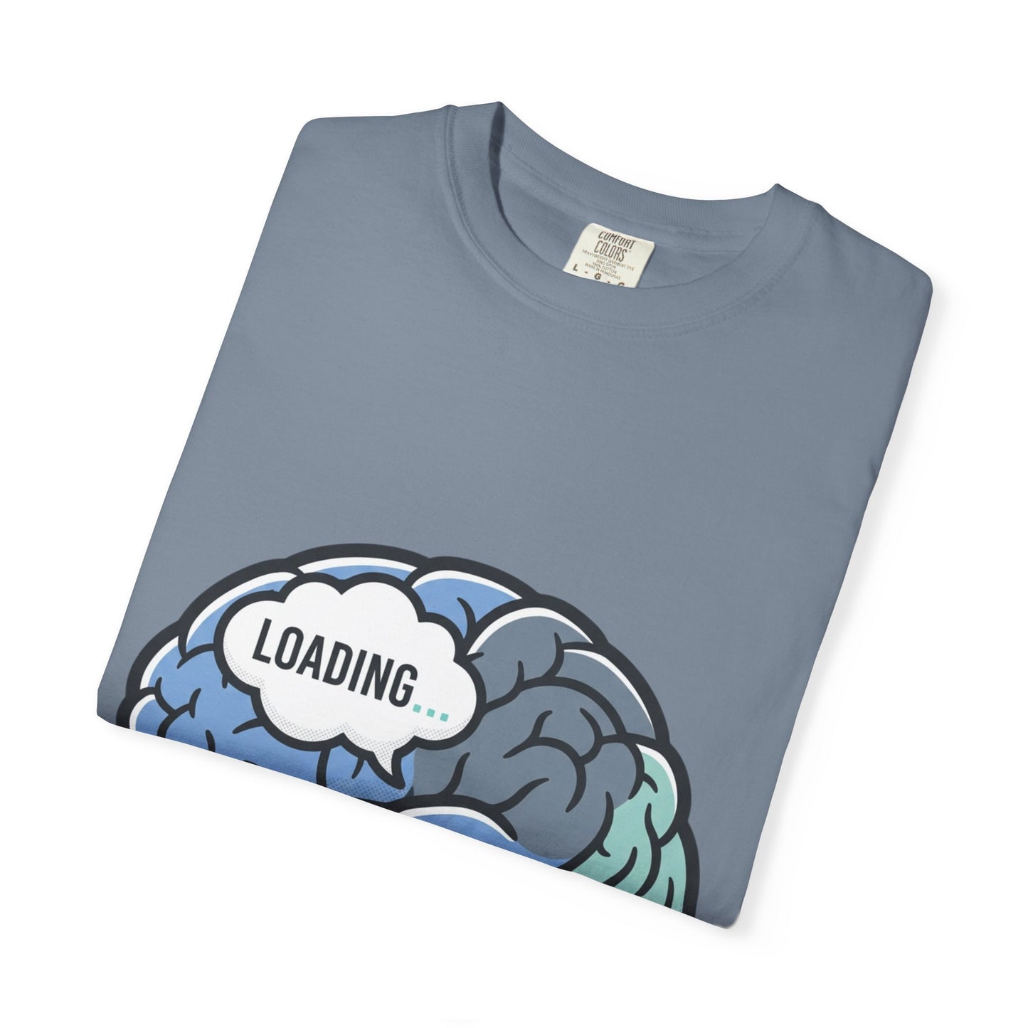 Loading Brain Graphic Tee — “Activate with a Cup of Coffee” Novelty T-Shirt