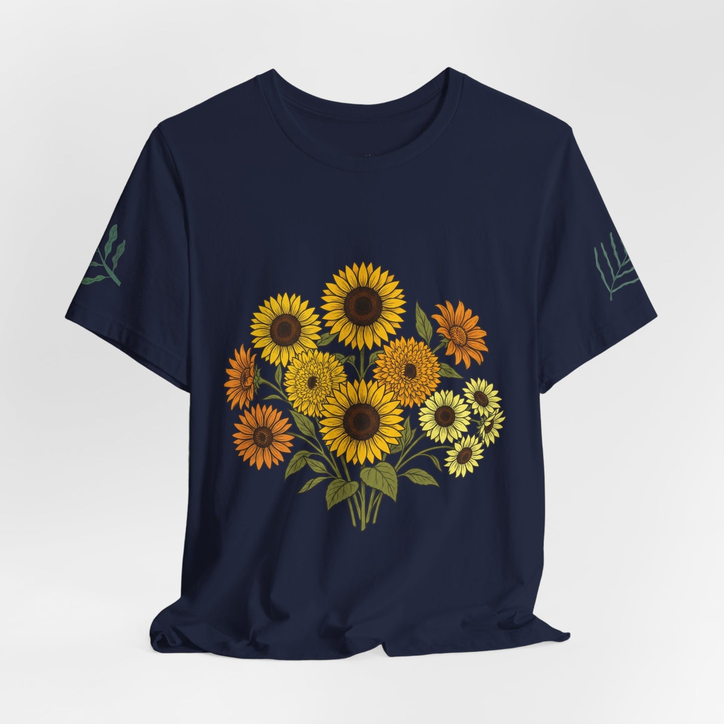 Sunflower Bouquet Tee — Small Vintage Floral Graphic T-Shirt