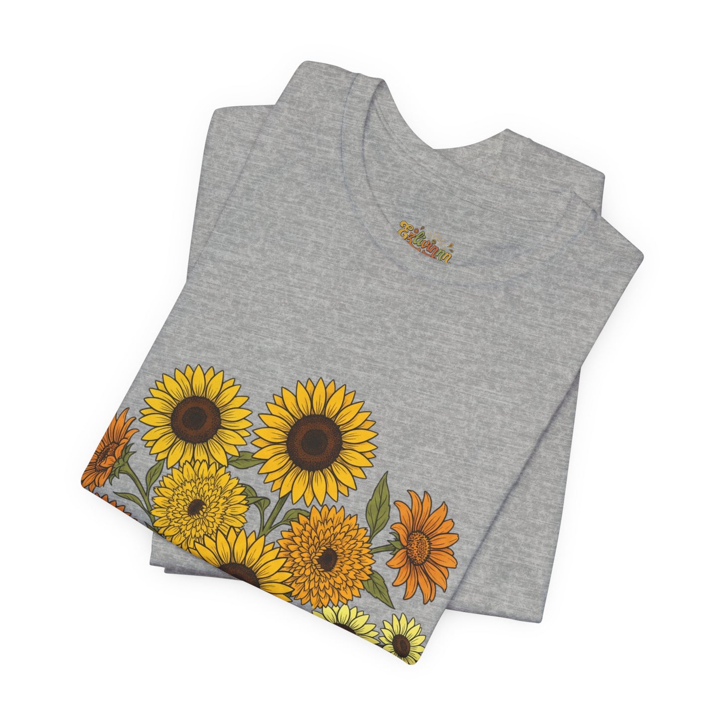 Sunflower Bouquet Tee — Small Vintage Floral Graphic T-Shirt