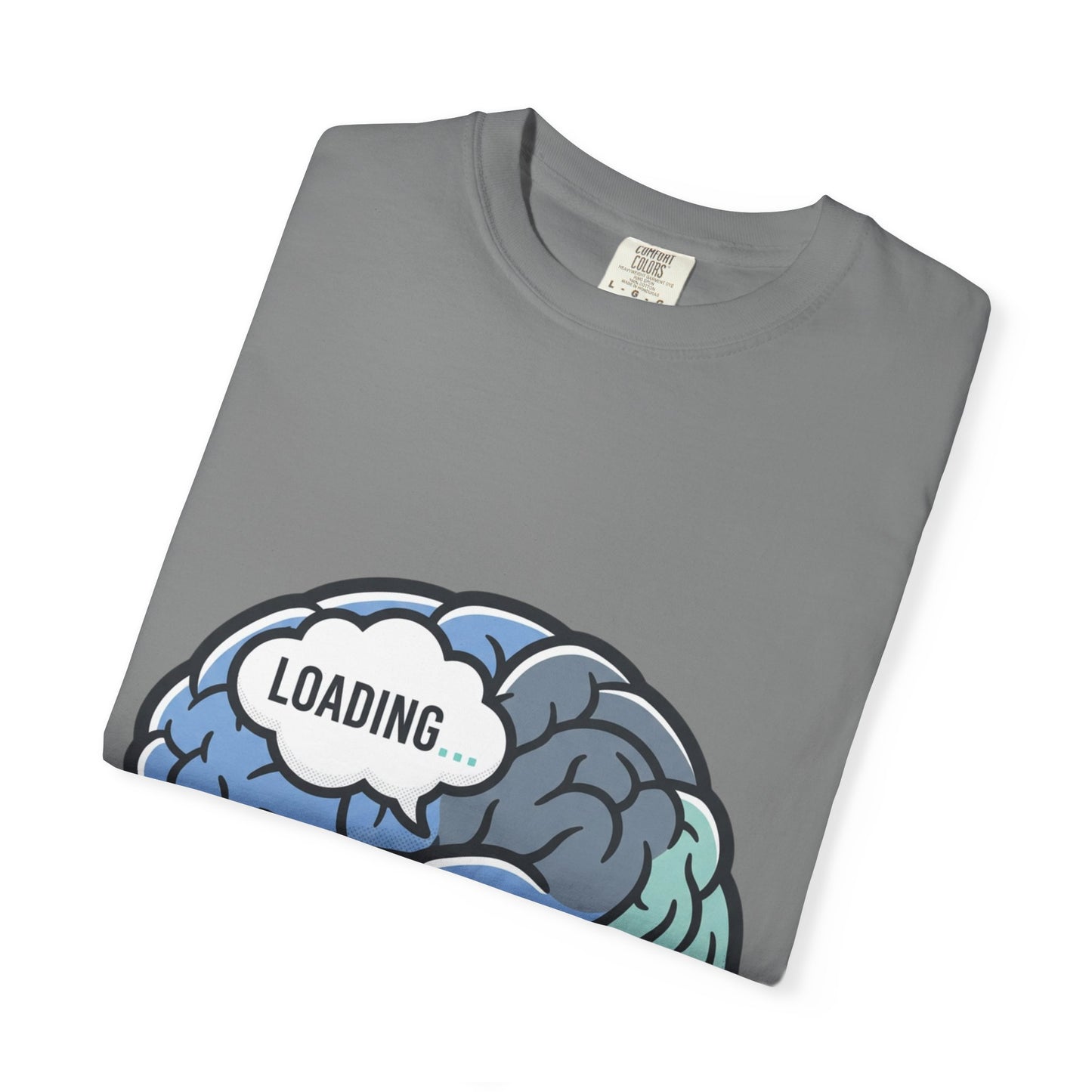 Loading Brain Graphic Tee — “Activate with a Cup of Coffee” Novelty T-Shirt