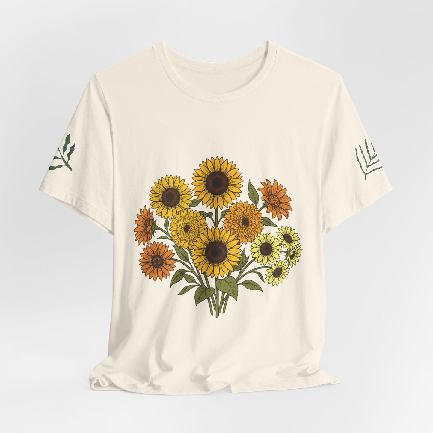Sunflower Bouquet Tee — Small Vintage Floral Graphic T-Shirt