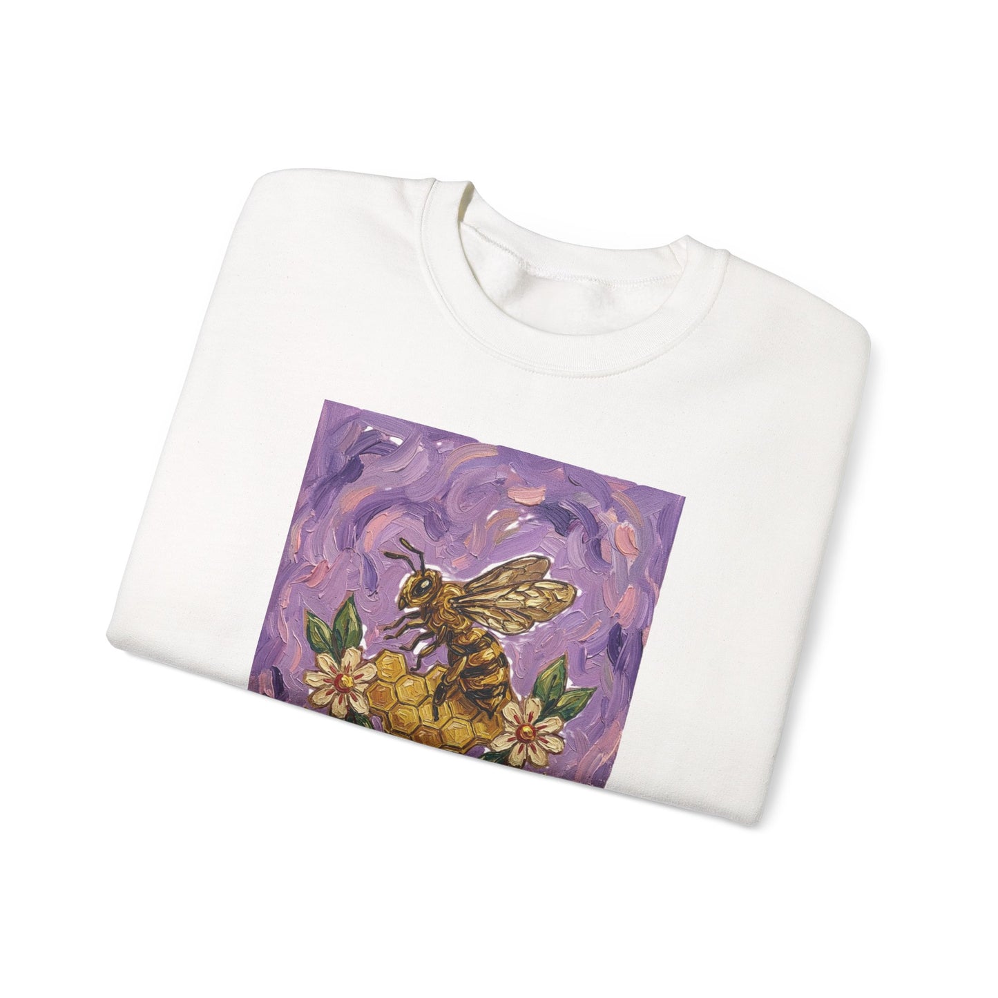 Sweet Like Honey Bee Sweatshirt | Traditional Tattoo Floral Banner