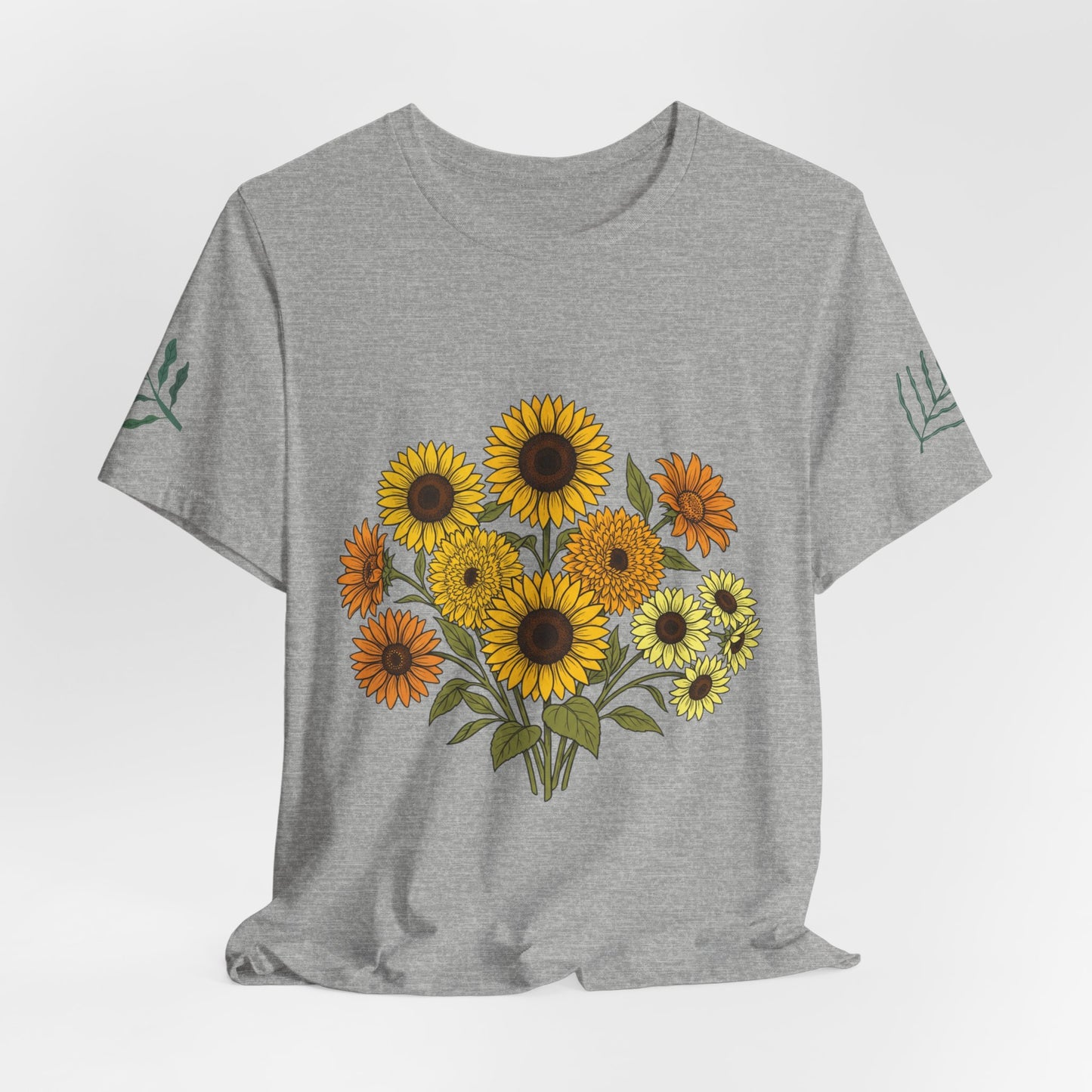 Sunflower Bouquet Tee — Small Vintage Floral Graphic T-Shirt