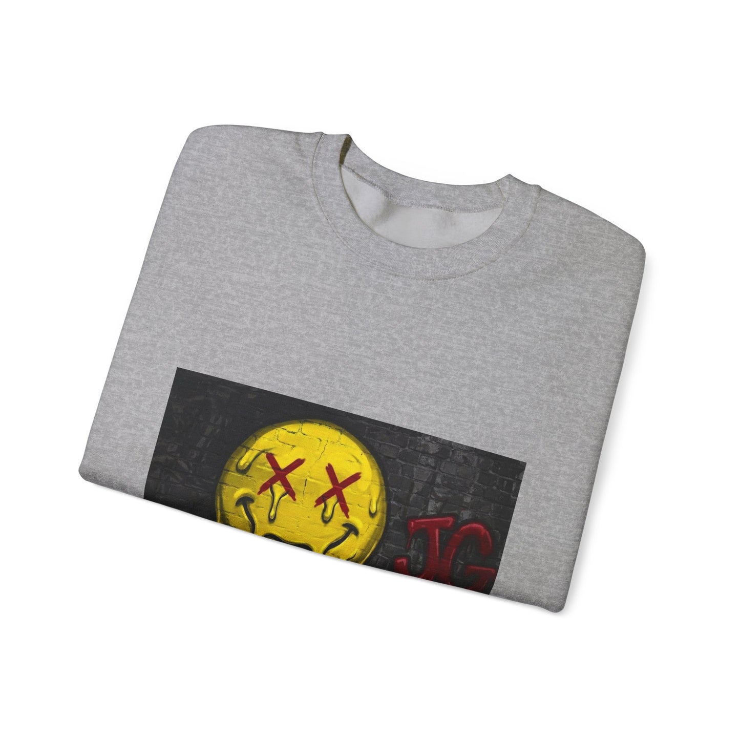 Melting Smiley Crewneck Sweatshirt