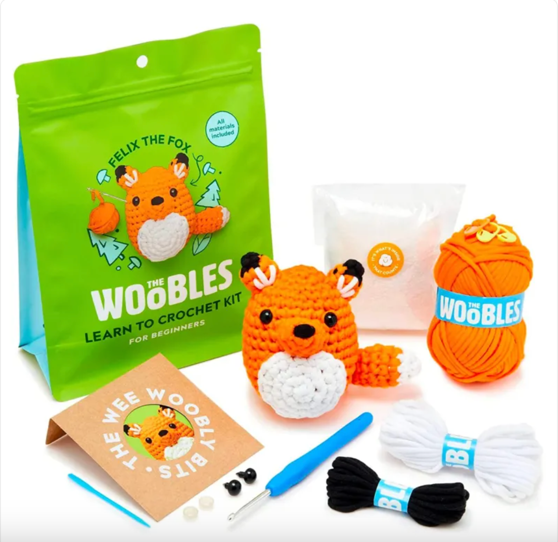 Beginner Crochet Kit – Complete DIY Crochet Starter Set with Yarn & Tools