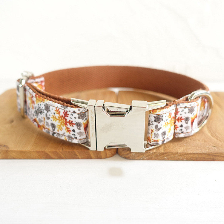 Festive Golden Dog Collar by MUTTCO