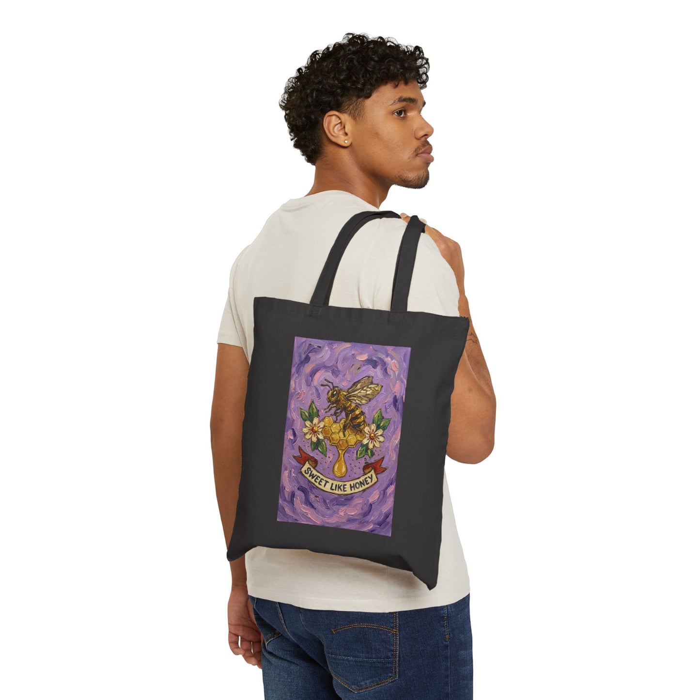 Eagle & Florals Tote | Traditional Tattoo Flash, Banner Heart Illustration