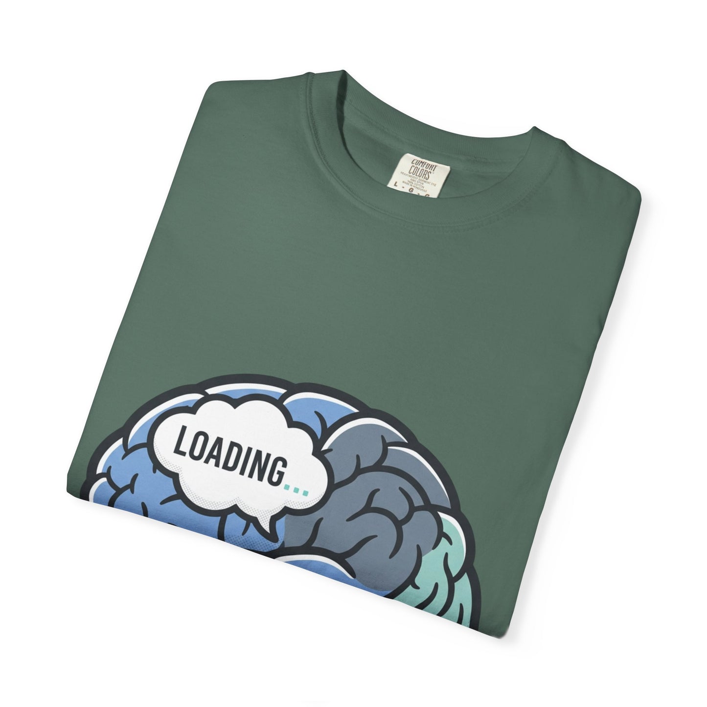 Loading Brain Graphic Tee — “Activate with a Cup of Coffee” Novelty T-Shirt