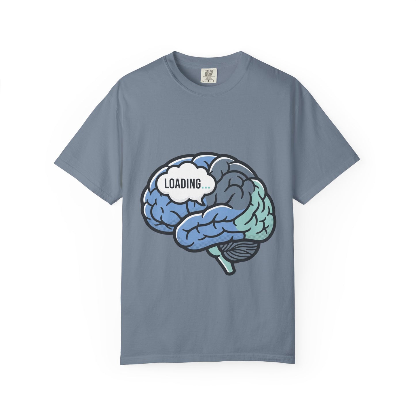 Loading Brain Graphic Tee — “Activate with a Cup of Coffee” Novelty T-Shirt